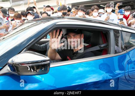 Oyama, Japan. 11. August 2022. Schauspieler Cody Walker nimmt an der FUELFEST, Japan., Teil. Foto von Keizo Mori/UPI Credit: UPI/Alamy Live News Stockfoto