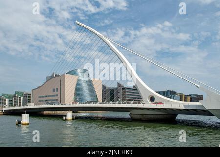 Samuel Beckett Bridge über den Fluss Liffey, Dublin, Irland Stockfoto