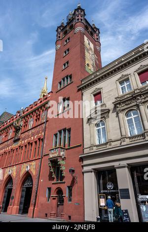 Rathaus Basel Stockfoto