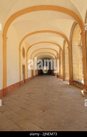 Cloître. Abbatiale Saint-Pierre et Saint-Paul. Cluny. Saône-et-Loire. Bourgogne. Frankreich. Europa. Stockfoto