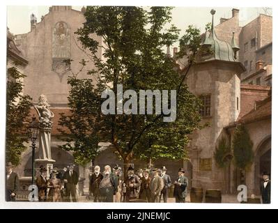 Der Hof, Hofbbrauhaus, München, Bayern, Deutschland- Stockfoto