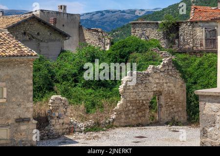 Frattura Vecchia, Scanno, Aquila, Abruzzen, Italien Stockfoto