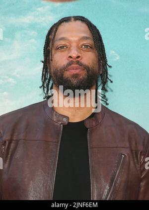 Los Angeles, Ca. 10. August 2022. DERAY Davis, bei der Weltpremiere von Day Shift am 10. August 2022 im Regal LA Live in Los Angeles, Kalifornien. Quelle: Saye Sadou/Media Punch/Alamy Live News Stockfoto