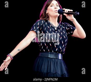 Natalie Imbruglia beim Carfest North in Cechhire am 24.. Juli 2022. Stockfoto