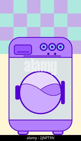 Waschmaschine Stock Vektor
