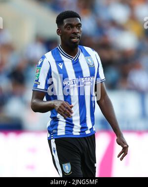 Sheffield Mittwoch Tireeq Bakinson während des Carabao Cup, erste Runde Spiel in Hillsborough, Sheffield. Bilddatum: Mittwoch, 10. August 2022. Stockfoto