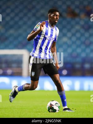 Sheffield Mittwoch Tireeq Bakinson während des Carabao Cup, erste Runde Spiel in Hillsborough, Sheffield. Bilddatum: Mittwoch, 10. August 2022. Stockfoto