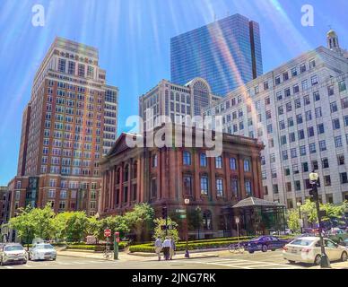 Back Bay in Boston, Massachusetts Stockfoto