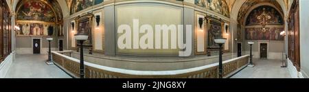 Die Boston Public Library und die Sargent Gallery der Boston Public Library, Boston, Massachusetts Stockfoto