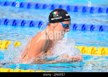 Pier Andrea Matteazzi (ITA) während der Schwimmeuropameisterschaften Rom 2022 im Foro Italico am 11. August 2022. Stockfoto