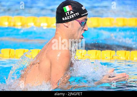 Pier Andrea Matteazzi (ITA) während der Schwimmeuropameisterschaften Rom 2022 im Foro Italico am 11. August 2022. Stockfoto