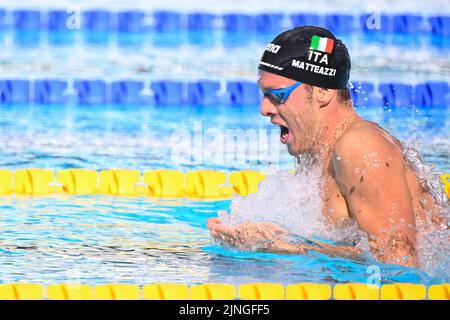 Pier Andrea Matteazzi (ITA) während der Schwimmeuropameisterschaften Rom 2022 im Foro Italico am 11. August 2022. Stockfoto