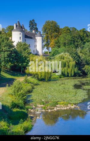 Le Chaueau du Broutet (heute Mairie / Rathaus), Le-Pont-Chretien-Chabenet, Indre (36), Frankreich. Stockfoto