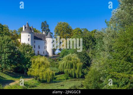 Le Chaueau du Broutet (heute Mairie / Rathaus), Le-Pont-Chretien-Chabenet, Indre (36), Frankreich. Stockfoto