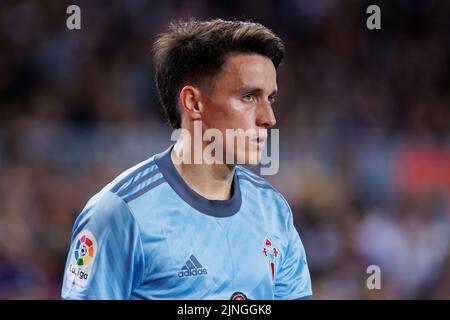 BARCELONA - MAI 10: Franco Cervi in Aktion während des La Liga-Spiels zwischen dem FC Barcelona und dem Real Club Celta de Vigo am 10. Mai im Camp Nou Stadion Stockfoto