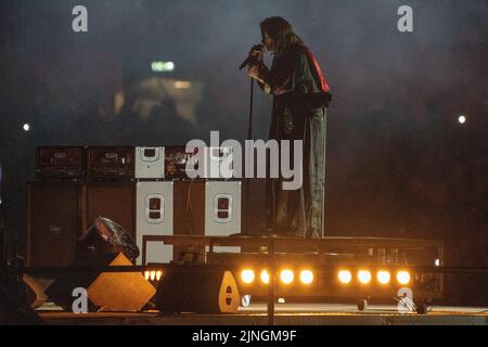 Ozzy Osbourne inszeniert die Black Sabbath Reunion bei der Abschlusszeremonie der Commonwealth Games 2022 Stockfoto