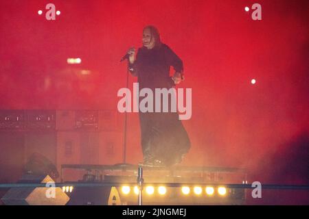 Ozzy Osbourne inszeniert die Black Sabbath Reunion bei der Abschlusszeremonie der Commonwealth Games 2022 Stockfoto