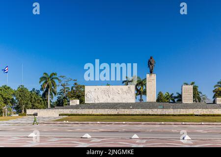 SANTA CLARA, KUBA - JANUAR 2021: Das Che Guevara Mausoleum ist ein Denkmal in Santa Clara, Kuba, auf der Plaza Che Guevara Stockfoto