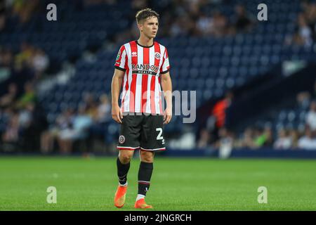 West Bromwich, Großbritannien. 11. August 2022. James McAtee #28 von Sheffield United während des Spiels in West Bromwich, Vereinigtes Königreich am 8/11/2022. (Foto von Gareth Evans/News Images/Sipa USA) Quelle: SIPA USA/Alamy Live News Stockfoto