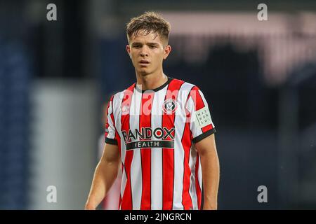 West Bromwich, Großbritannien. 11. August 2022. James McAtee #28 von Sheffield United während des Spiels in West Bromwich, Vereinigtes Königreich am 8/11/2022. (Foto von Gareth Evans/News Images/Sipa USA) Quelle: SIPA USA/Alamy Live News Stockfoto