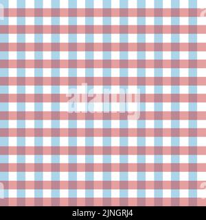 Vichy-Muster. Vektor-isoliertes nahtloses Muster oder Absperrgrund Stock Vektor