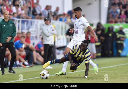 Uherske Hradiste, Tschechische Republik. 11. Aug, 2022.Slovacko knüpft an Fenerbahce 1-1 in der Europaliga in Uherske Hradiste, Tschechische Republik, 11. August 2022. (CTK Photo/Dalibor Gluck Stockfoto