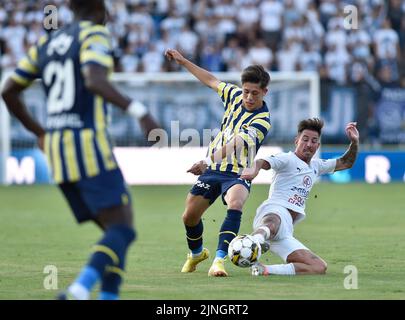 Uherske Hradiste, Tschechische Republik. 11. Aug, 2022.Slovacko knüpft an Fenerbahce 1-1 in der Europaliga in Uherske Hradiste, Tschechische Republik, 11. August 2022. (CTK Photo/Dalibor Gluck Stockfoto