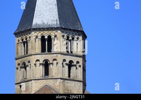 Le clocher de l'Eau Bénite. Abbatiale Saint-Pierre et Saint-Paul. Cluny. Saône-et-Loire. Bourgogne. Frankreich. Europa. Stockfoto