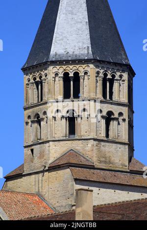 Le clocher de l'Eau Bénite. Abbatiale Saint-Pierre et Saint-Paul. Cluny. Saône-et-Loire. Bourgogne. Frankreich. Europa. Stockfoto