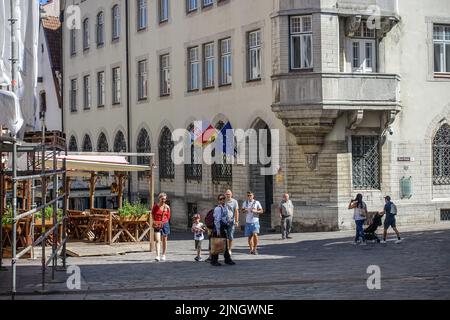 Tallinn, Estland 31. Juli 2022 die Botschaft Polens ist zu sehen. Quelle: Vadim Pacajev/Alamy Live News Stockfoto