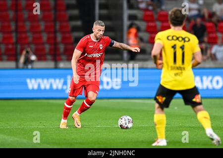 Toby Alderweireld in Antwerpen, das in Aktion während eines Fußballspiels zwischen dem belgischen Royal Antwerp FC und dem Norweger Lillestrom SK am Donnerstag, dem 11. August 2022, in Antwerpen, das Rückspiel in der dritten Qualifikationsrunde des UEFA Conference League-Wettbewerbs. Die erste Etappe gewann Antwerpen 3-1. BELGA FOTO TOM GOYVAERTS Stockfoto