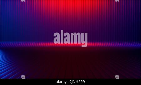 Abstrakter Hintergrund mit Metallbarren in Form eines Filets (3D Rendering) Stockfoto