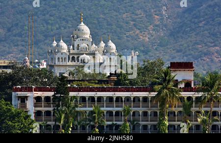 Sikh Tempel Gurudwara Singh Sabha in Pushkar, Indien Stockfoto