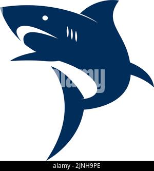 Abbildung des Shark Icon-Logos Stock Vektor