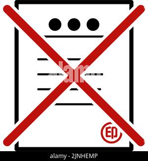 Abschaffung der Prägung Bilddarstellung von de-hanko - Übersetzung: Mark Stock Vektor