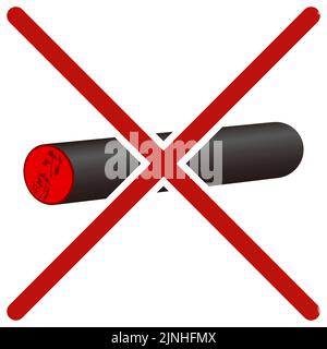 Abschaffung der Prägung Bilddarstellung von de-hanko - Übersetzung: SATO Stock Vektor