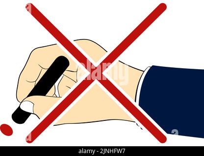 Abschaffung der Prägung Bilddarstellung von de-hanko - Übersetzung: YAMADA Stock Vektor