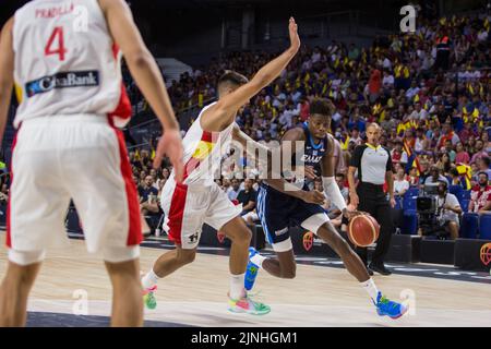 Madrid, Madrid, Spanien. 11. August 2022. Kostas Antetokounmpo.während des Freundschaftsspiels Spanien gegen Griechenland zur Vorbereitung der Basketball-Europameisterschaft der Männer 2023 wurde am 11. 2022. August im Wizink Center in Madrid (Spanien) gefeiert. Spanien gewann 87 - 80 (Bildquelle: © Juan Carlos GarcÃ-A Mate/Pacific Press via ZUMA Press Wire) Stockfoto