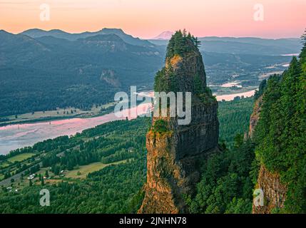 St. Peters Dome, Columbia River Gorge, Oregon Stockfoto