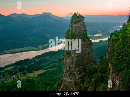 St. Peters Dome, Columbia River Gorge, Oregon Stockfoto