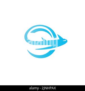 Reise Logo Design Vektor Illustration Emblem Stock Vektor