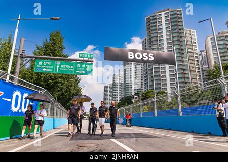 VERGNE Jean-Eric (Fra), DS Techeetah, DS E-Tense FE21, Portrait während des Seoul ePrix 2022, 10. Treffen der ABB FIA Formel E Weltmeisterschaft 2021-22, auf dem Seoul Street Circuit vom 12. Bis 14. August in Seoul, Südkorea - Foto Bastien Roux / DPPI Stockfoto