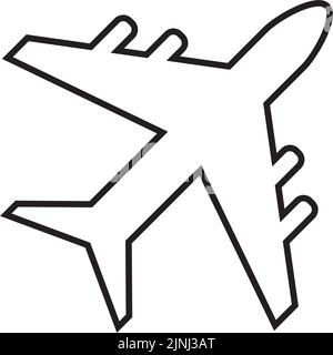 Flugzeug Symbol Logo Vektor-Design Stock Vektor