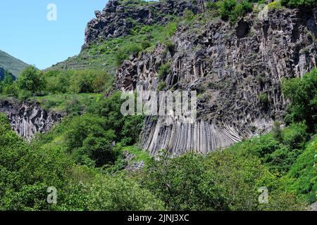 Garni Gorge-Valley .Kotayk Region, in der Nähe des Dorfes Garni, Armenien Stockfoto