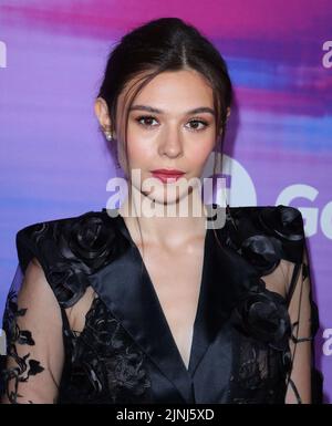 Hollywood, USA. 11. August 2022. Nicole Maines trifft am Donnerstag, dem 11. August 2022, auf dem roten Teppich VarietyÕs Power of Young Hollywood im Nehuehouse in Hollywood, CA ein. (Foto: Juan Pablo Rico/Sipa USA) Quelle: SIPA USA/Alamy Live News Stockfoto