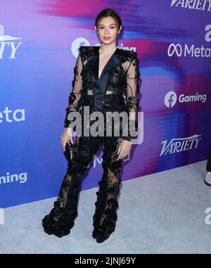 Hollywood, USA. 11. August 2022. Nicole Maines trifft am Donnerstag, dem 11. August 2022, auf dem roten Teppich VarietyÕs Power of Young Hollywood im Nehuehouse in Hollywood, CA ein. (Foto: Juan Pablo Rico/Sipa USA) Quelle: SIPA USA/Alamy Live News Stockfoto