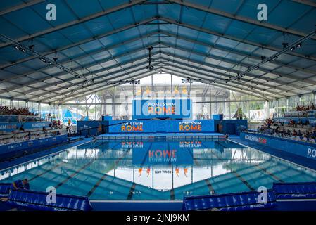 Roma, Italien. 11.. August 2022. Während der Schwimmeuropameisterschaften, Roma, Italien, im Stadio del Nuoto, Roma 11. August 2022 (Foto von AllShotLive/Sipa USA) Quelle: SIPA USA/Alamy Live News Stockfoto