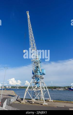 Tallinn, Estland. 31.. Juli 2022. Hafenkran in der Tallina Sadam ist zu sehen. (Foto von Vadim Pacajev/Sipa USA) Quelle: SIPA USA/Alamy Live News Stockfoto