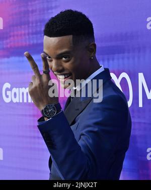 Losa Angeles, Usa. 12. August 2022. Jabari Banks nimmt am Donnerstag, dem 11. August 2022, an der Variety Power of Young Hollywood-Veranstaltung im NeueHouse Hollywood in Los Angeles Teil. Foto von Jim Ruymen/UPI Credit: UPI/Alamy Live News Stockfoto