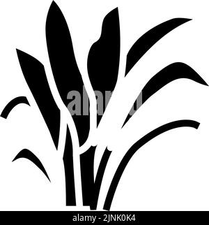 amazon Schwert Glyphe Symbol Vektor Illustration Stock Vektor